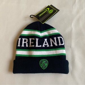Ireland Kids Beanie / Cap / Hat Green & White by Lansdowne NWT